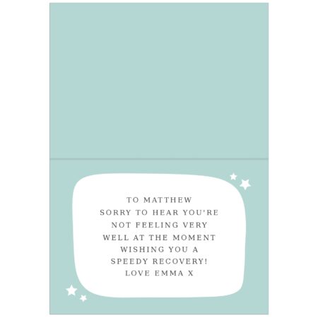 Personalise With Your Own Message Card: 4 - Greeting Cards By Gift Moments