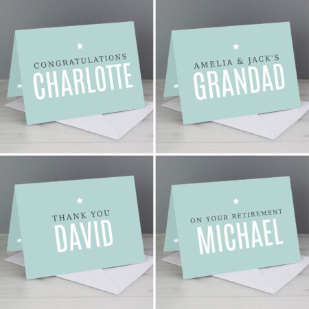 Personalise With Your Own Message Card: 2 - Greeting Cards By Gift Moments