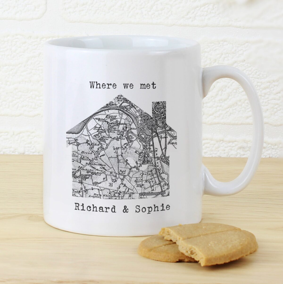 Personalised 1805 - 1874 Old Series Map Home Mug: 3 - Mugs By Gift Moments