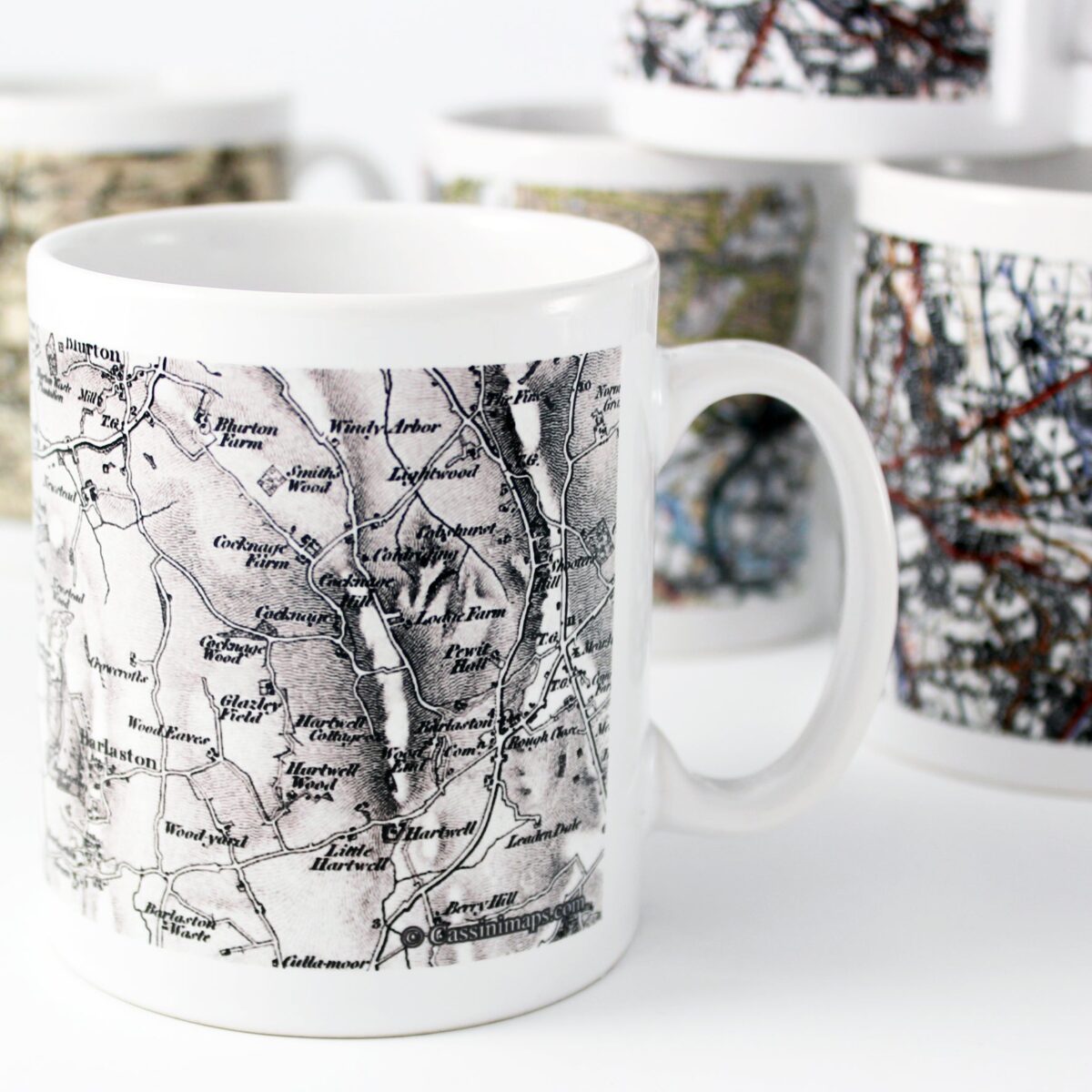 Personalised 1805 - 1874 Old Series Map Mug: 2 - Mugs By Gift Moments