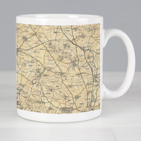 Personalised 1896 - 1904 Revised New Map Mug: 1 - Mugs By Gift Moments