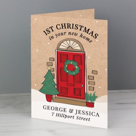 Personalised 1st Christmas In Your New Home Card: 2 - Greeting Cards By Gift Moments