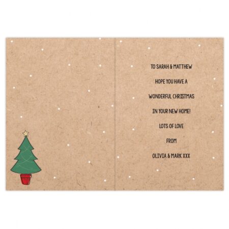Personalised 1st Christmas In Your New Home Card: 4 - Greeting Cards By Gift Moments
