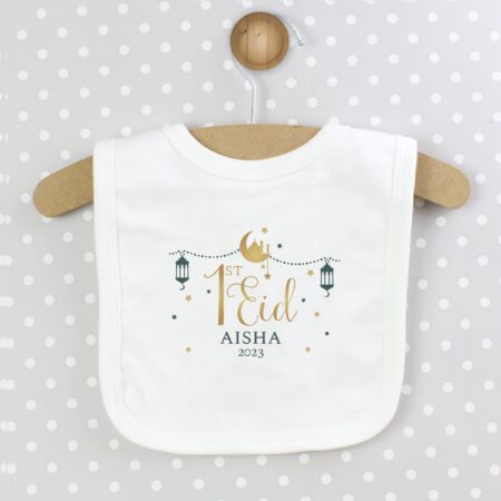 Personalised 1st Eid Bib: 3 - Baby Clothing By Gift Moments