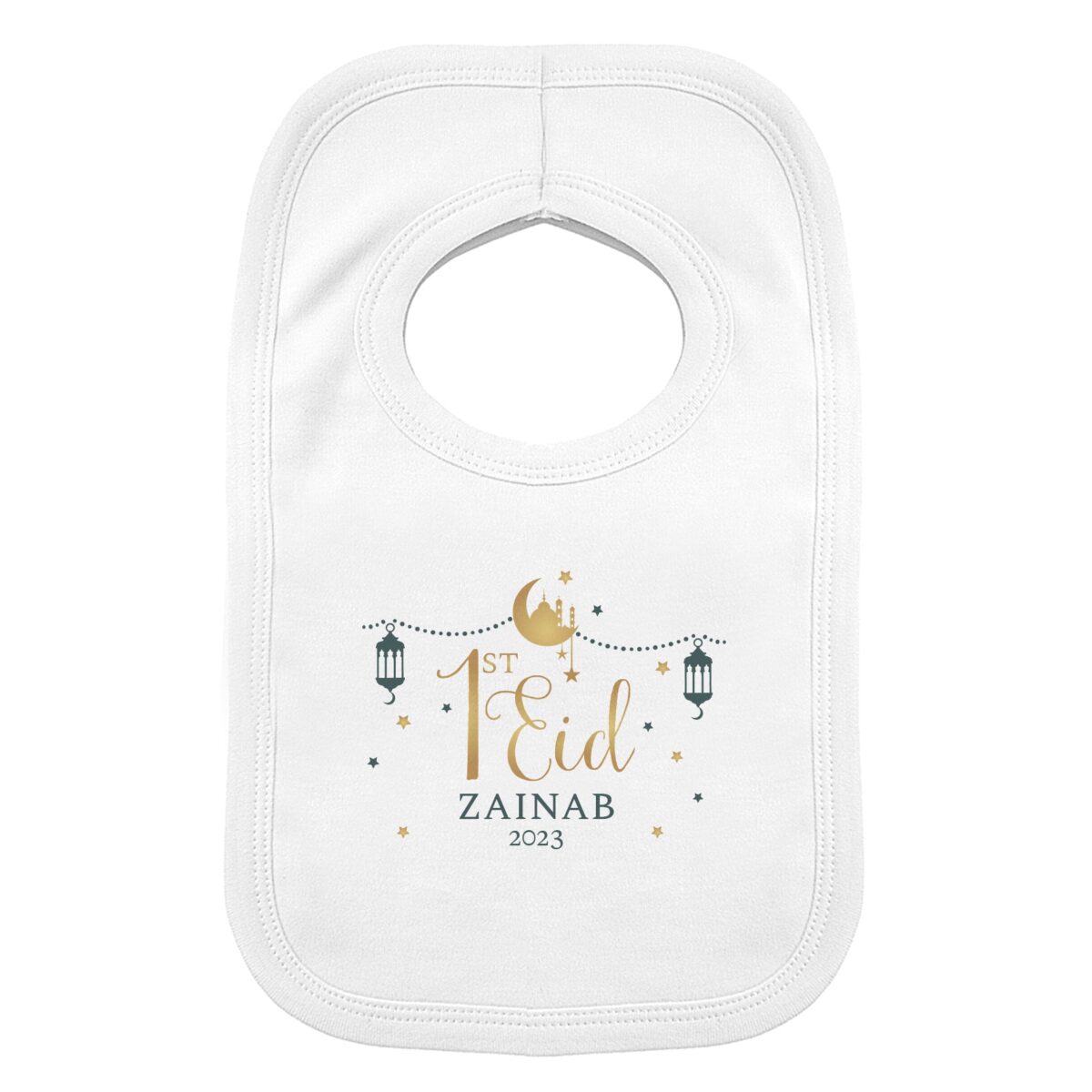 Personalised 1st Eid Bib: 4 - Baby Clothing By Gift Moments
