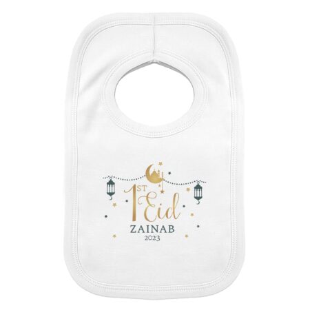 Personalised 1st Eid Bib: 4 - Baby Clothing By Gift Moments