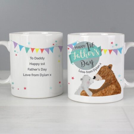 Personalised 1st Father’s Day Daddy Bear Mug: 1 - Mugs By Gift Moments