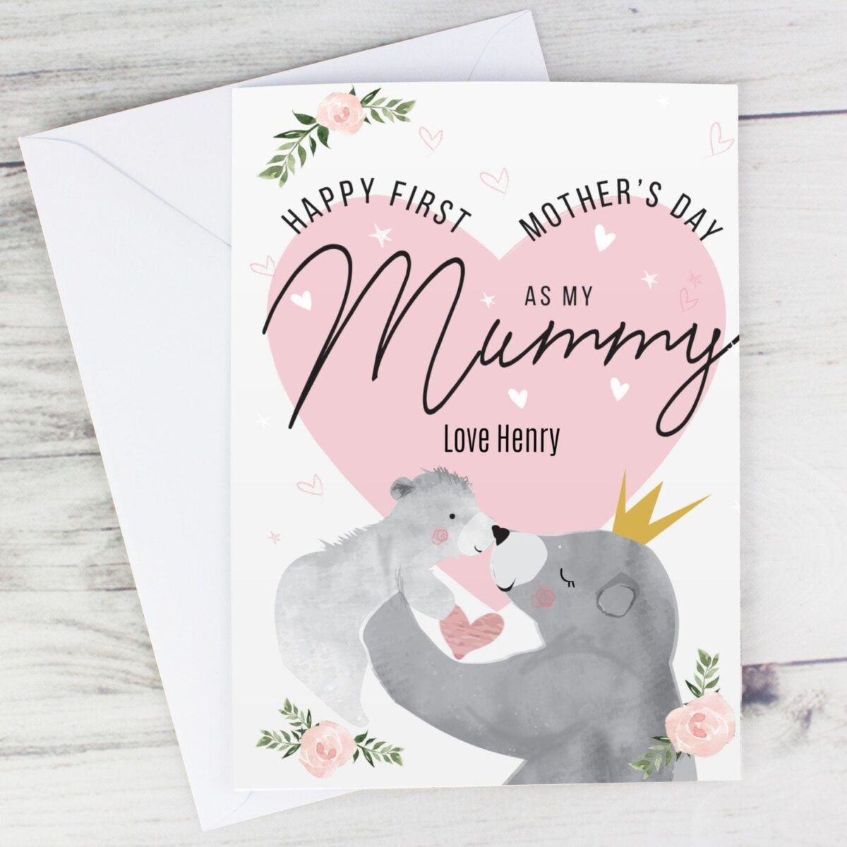 Personalised 1st Mother’s Day Mama Bear Card: 1 - Greeting Cards By Gift Moments