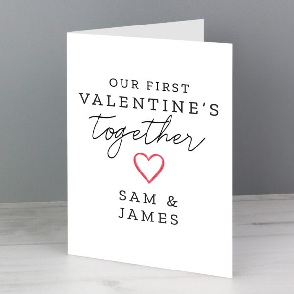 Personalised Our 1st Valentine’s Day Card: 1 - Greeting Cards By Gift Moments
