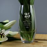 Personalised 25 Years Bullet Vase: 1 - Vases By Gift Moments