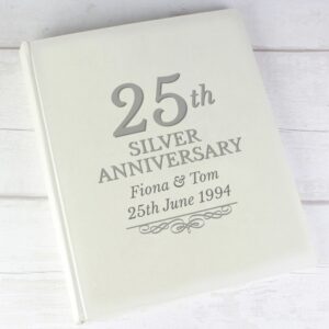 Personalised 25th Silver Anniversary Traditional Photo Album: 2 - Photo Albums By Gift Moments