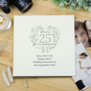 Personalised 25th Silver Wedding Anniversary Photo Album: 4 - Photo Albums By Gift Moments