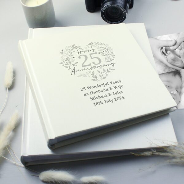 Personalised 25th Silver Wedding Anniversary Photo Album: 1 - Photo Albums By Gift Moments