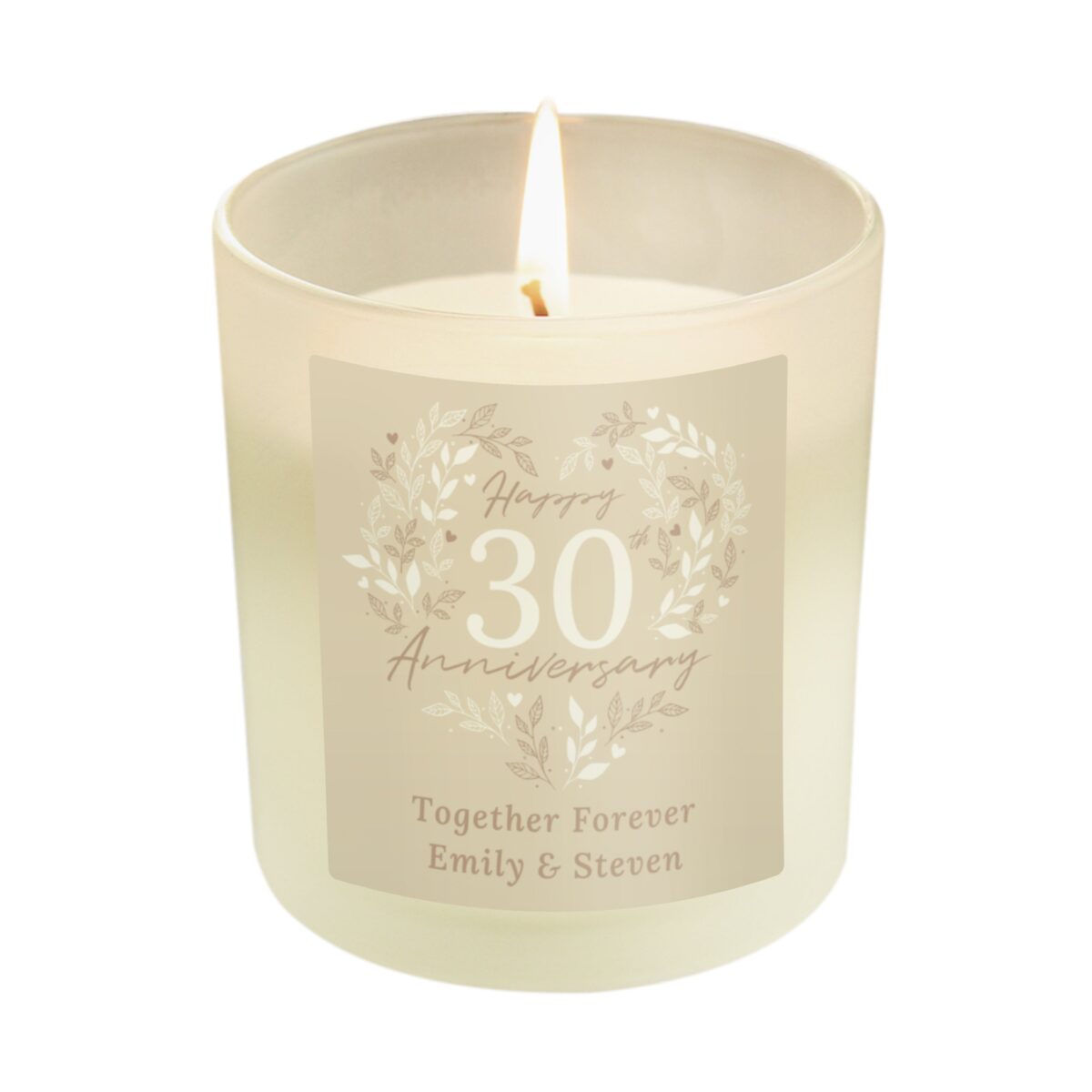 Personalised 30th Pearl Wedding Anniversary Candle Jar: 5 - Candles By Gift Moments