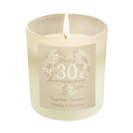 Personalised 30th Pearl Wedding Anniversary Candle Jar: 5 - Candles By Gift Moments