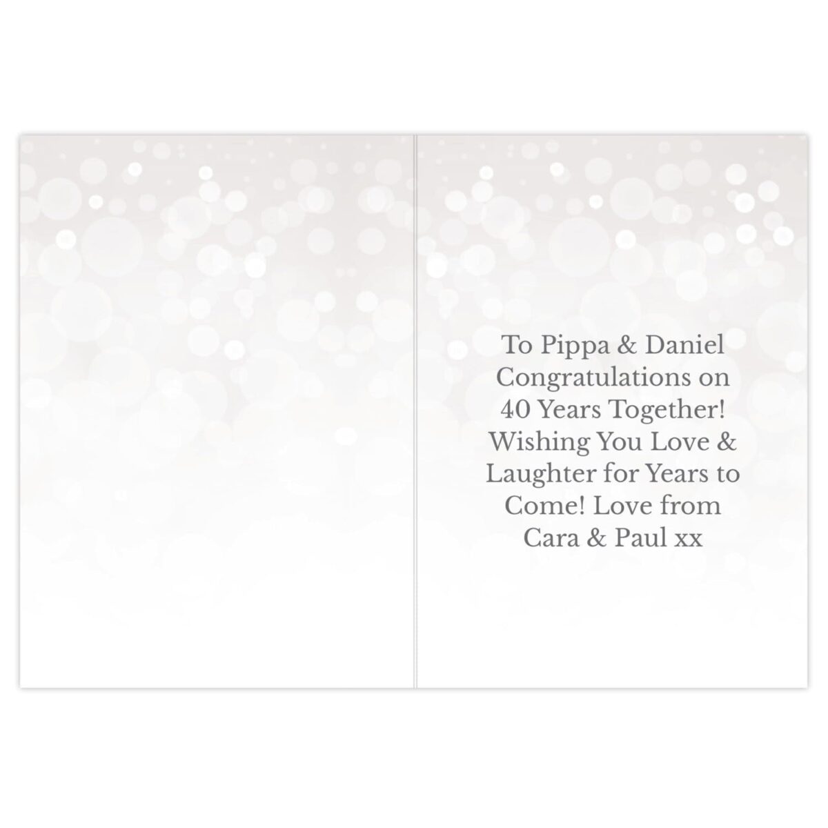 Personalised 40th Ruby Anniversary Card: 3 - Greeting Cards By Gift Moments