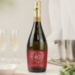 Personalised 40th Ruby Wedding Anniversary Prosecco: 1 - Alcohol By Gift Moments