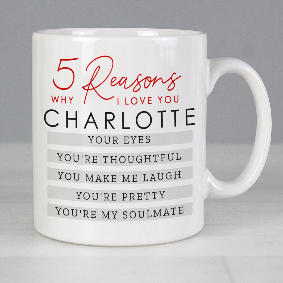 Personalised 5 Reasons Why Mug: 2 - Mugs By Gift Moments