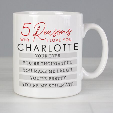 Personalised 5 Reasons Why Mug: 2 - Mugs By Gift Moments
