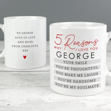 Personalised 5 Reasons Why Mug: 1 - Mugs By Gift Moments