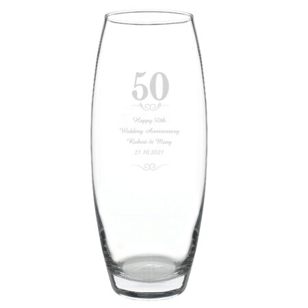 Personalised 50 Years Bullet Vase: 2 - Vases By Gift Moments