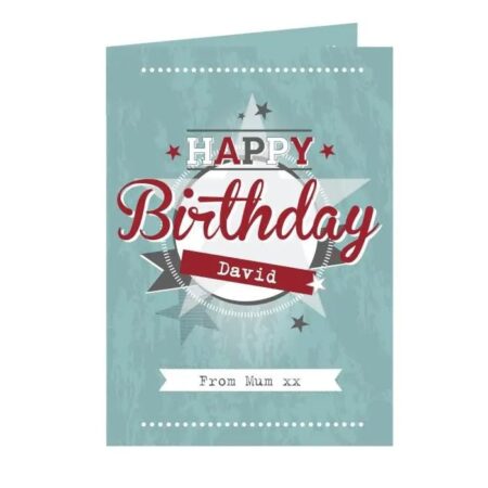 Personalised 50s Retro Card: 4 - Greeting Cards By Gift Moments
