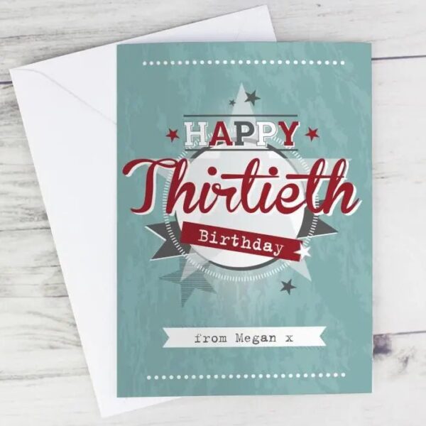 Personalised 50s Retro Card: 1 - Greeting Cards By Gift Moments