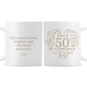 Personalised 50th Golden Wedding Anniversary Mug: 5 - Mugs By Gift Moments