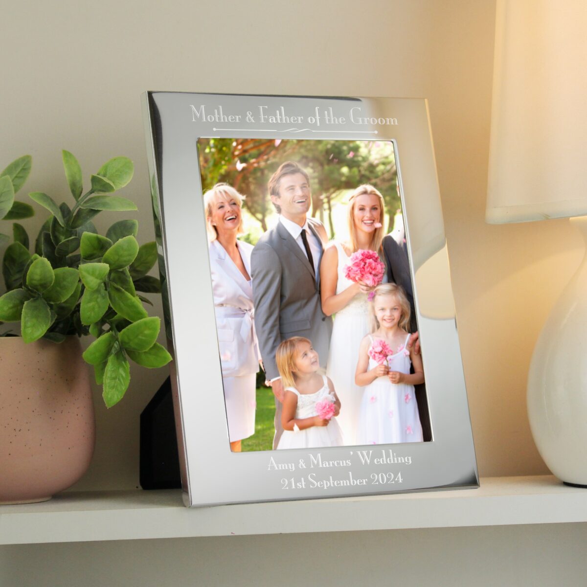 Personalised 5x7 Mother & Father of the Bride Photo Frame: 4 - Photo Frames By Gift Moments