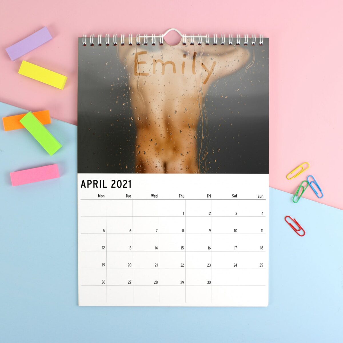 Personalised A4 Hot Hunks Calendar: 3 - Calendars & Planners By Gift Moments