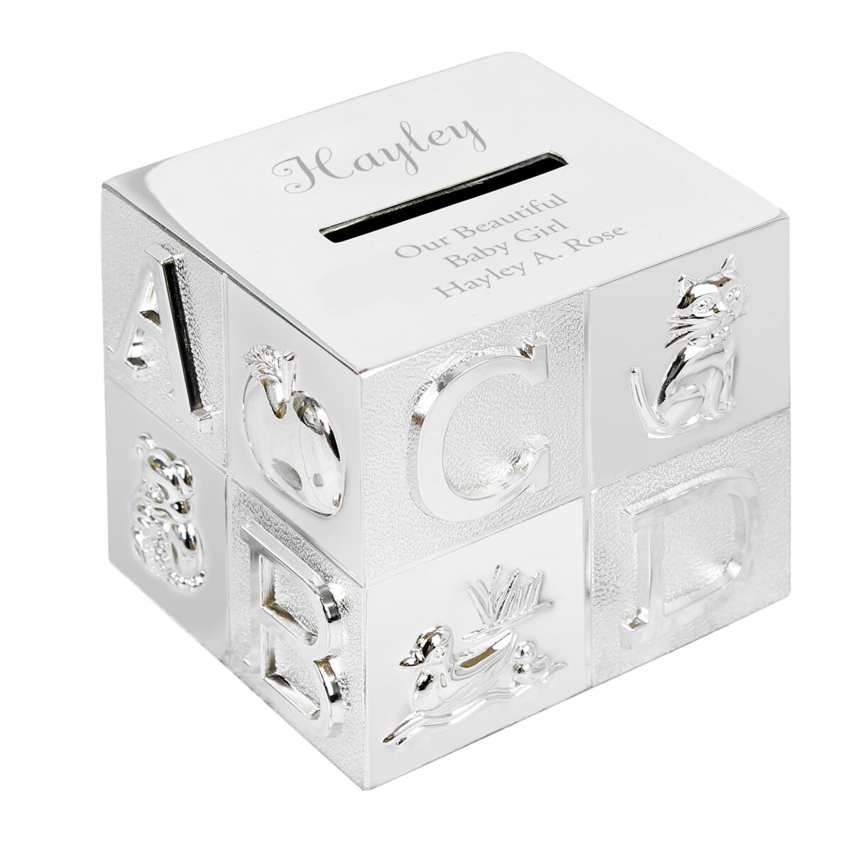 Personalised ABC Money Box: 5 - Money Boxes By Gift Moments