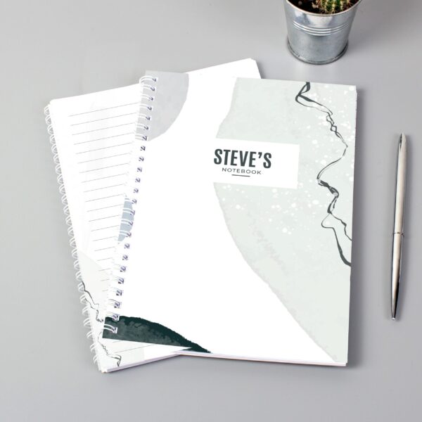 Personalised Abstract A5 Notebook: 1 - Notebooks By Gift Moments