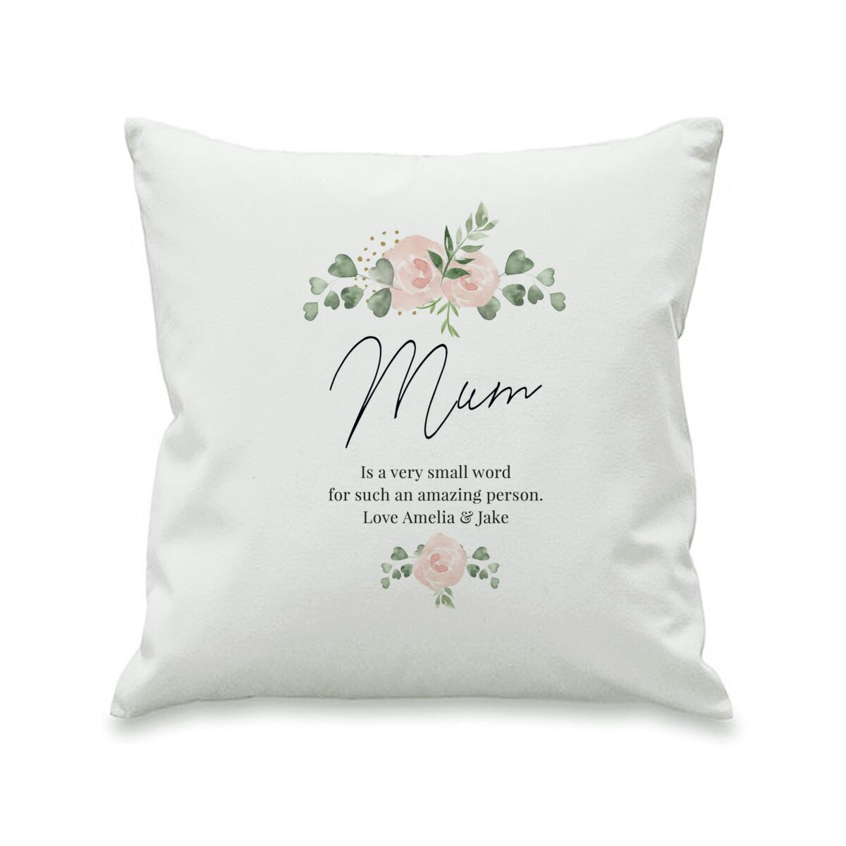 Personalised Abstract Rose Cream Cushion: 5 - Cushions By Gift Moments