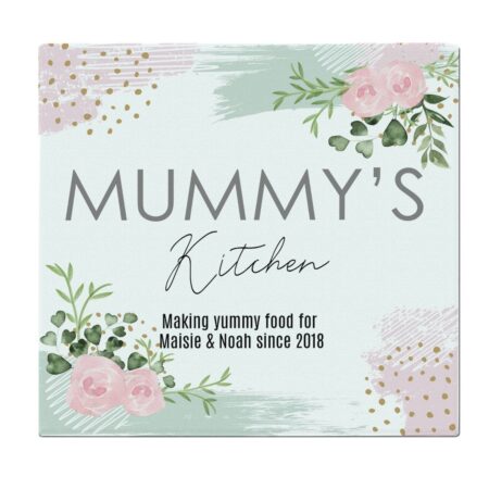 Personalised Abstract Rose Glass Chopping Board/Worktop Saver: 5 - Chopping Boards By Gift Moments