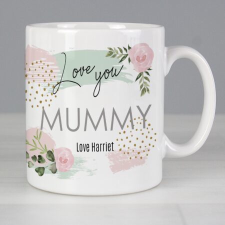 Personalised Abstract Rose Mug: 1 - Mugs By Gift Moments