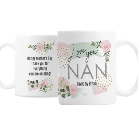 Personalised Abstract Rose Mug: 2 - Mugs By Gift Moments