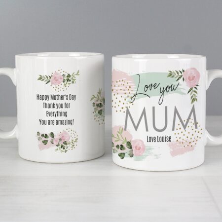 Personalised Abstract Rose Mug: 6 - Mugs By Gift Moments