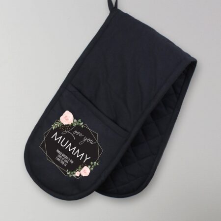 Personalised Abstract Rose Oven Gloves: 3 - Oven Gloves By Gift Moments