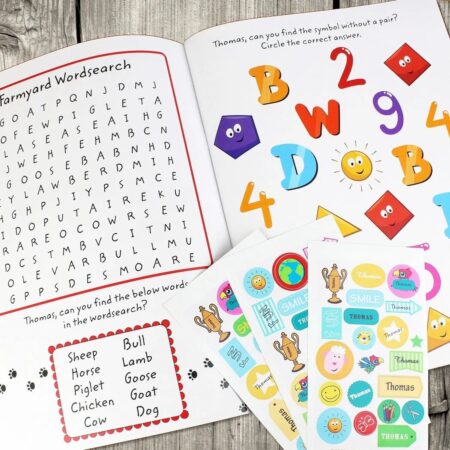 Personalised Activity Book with Stickers: 4 - Books By Gift Moments