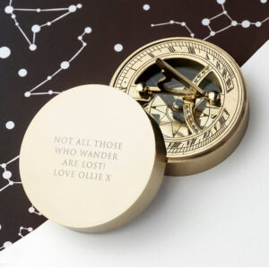 Personalised Adventurer’s Brass Sundial and Compass: 7 - Compasses By Gift Moments