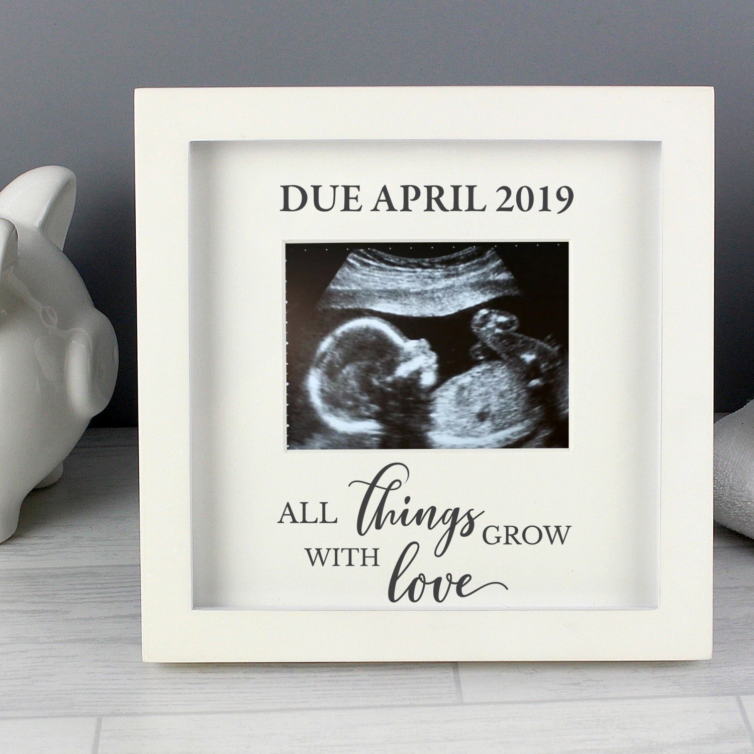 Personalised All Things Grow Baby Scan Frame: 1 - Photo Frames By Gift Moments