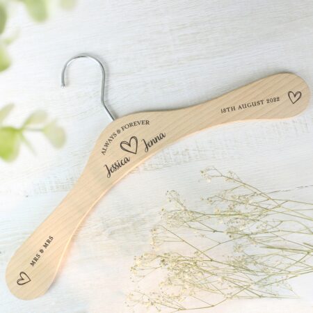 Personalised Always & Forever Wooden Hanger: 5 - Keepsakes By Gift Moments