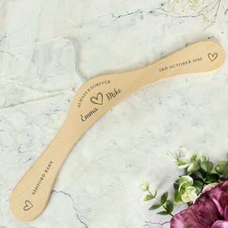 Personalised Always & Forever Wooden Hanger: 1 - Keepsakes By Gift Moments