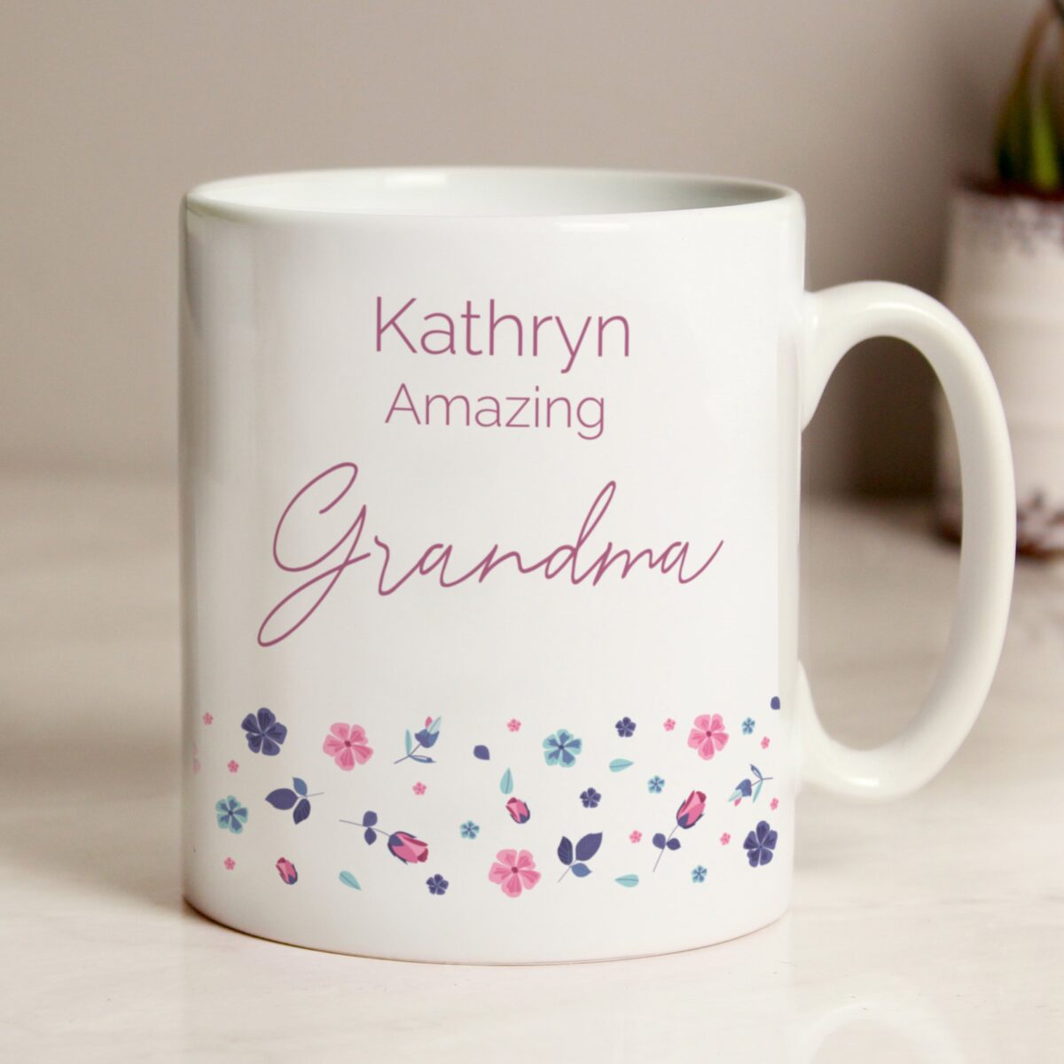 Personalised Amazing Floral Mug: 2 - Mugs By Gift Moments