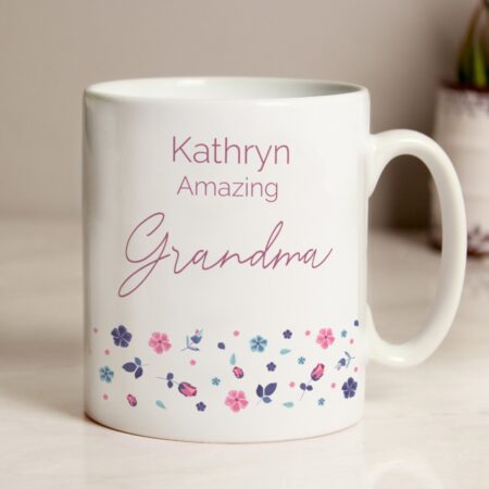 Personalised Amazing Floral Mug: 2 - Mugs By Gift Moments