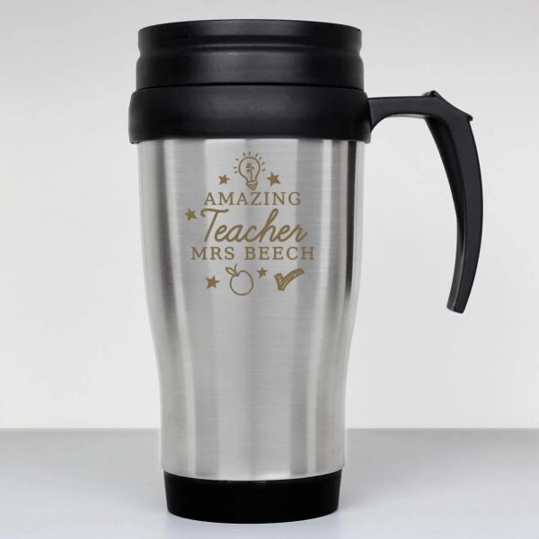 Personalised Amazing Teacher Travel Mug: 2 - Travel Mugs By Gift Moments