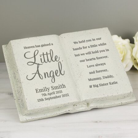 Personalised Angel Memorial Book: 1 - Memorials By Gift Moments
