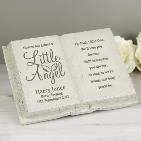 Personalised Angel Memorial Book: 2 - Memorials By Gift Moments