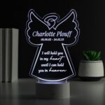 Personalised Angel Memorial Verse Colour Changing LED Light: 1 - LED Lighting By Gift Moments