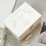 Personalised Angel Wings Memorial White Wooden Box: 1 - Keepsake Boxes By Gift Moments
